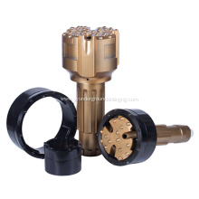 Concentric casing drilling hammer bits high air pressure